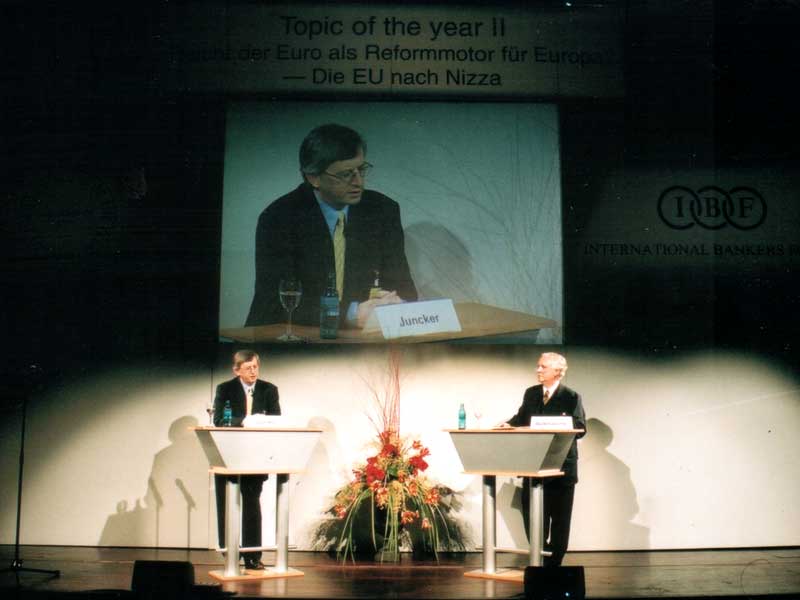 Jean-Claude Juncker and Dieter Balkhausen