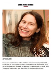 Ulrike Klinke-Kobale als Charity Lady